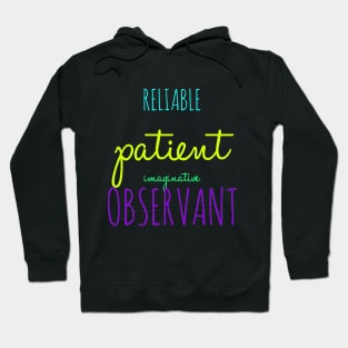 ISFJ Reliable Patient Imaginative Observant Hoodie